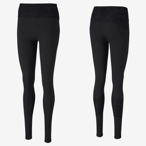 Puma Lace Eclipse Full Length Tight Leggings High Rise Waist Black Size XS